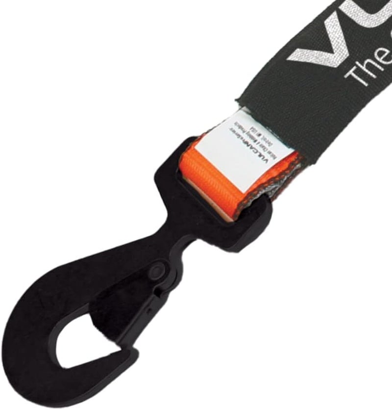 VULCAN Car Tie Down with Flat Snap Hook Ratchet - Snap Hook - 2 Inch x 96 Inch - 2 Pack - PROSeries - 3,300 Pound Safe Working Load - Image 5