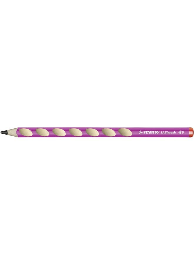 STABILO 3.15 mm HB Ergonomic Graphite Wooden Pencil | Right Handed | Easygraph | Pack of 2 | Pink - Image 2