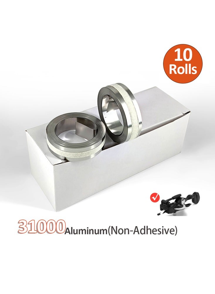 No branded 10 rolls 3100 aluminium label for DYMO Rhino M1011 - Image 1