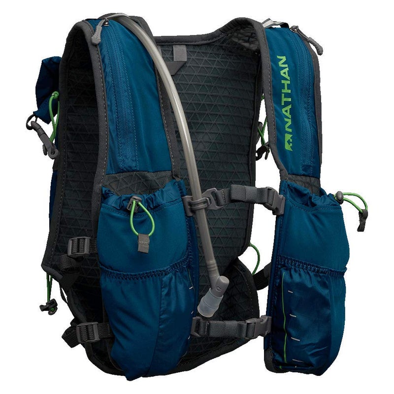 Nathan TrailMix Running Vest/Hydration Pack. 12L (12 Liters) for Men and Women | 2L Bladder Included (2 liters). Zipper, Pocket (Charchoal/Sailor Blue, Unisex - One Size Fits Most) - Image 2