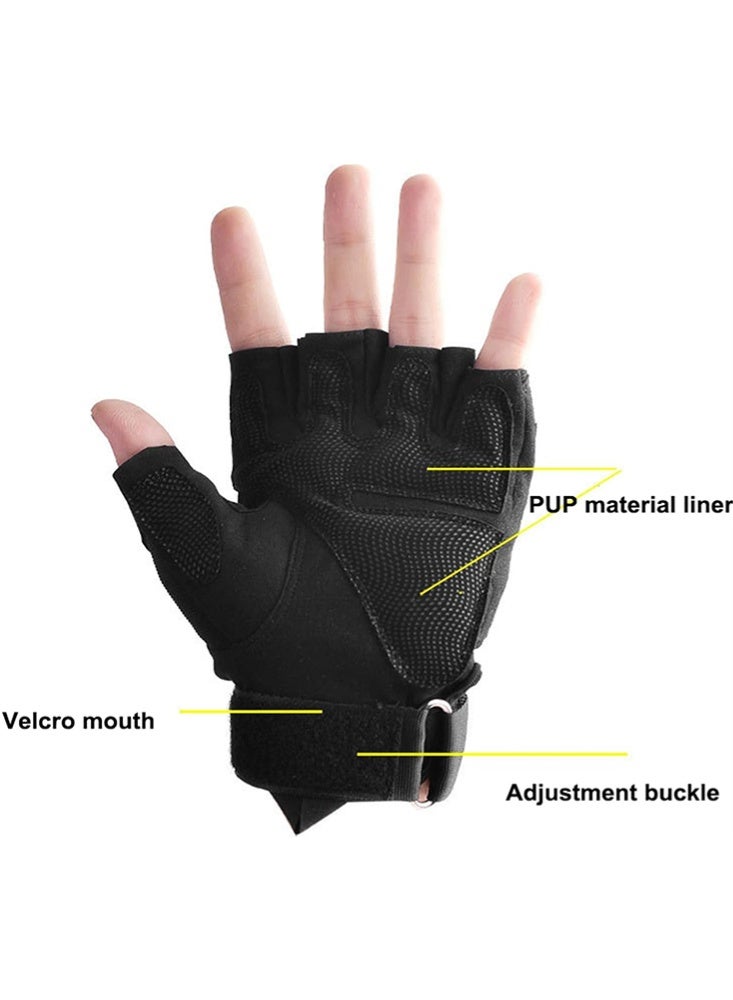 fdsport Riding Glove - Breathable Fingerless Motorcycle Gloves for Cycling, Racing - Image 3