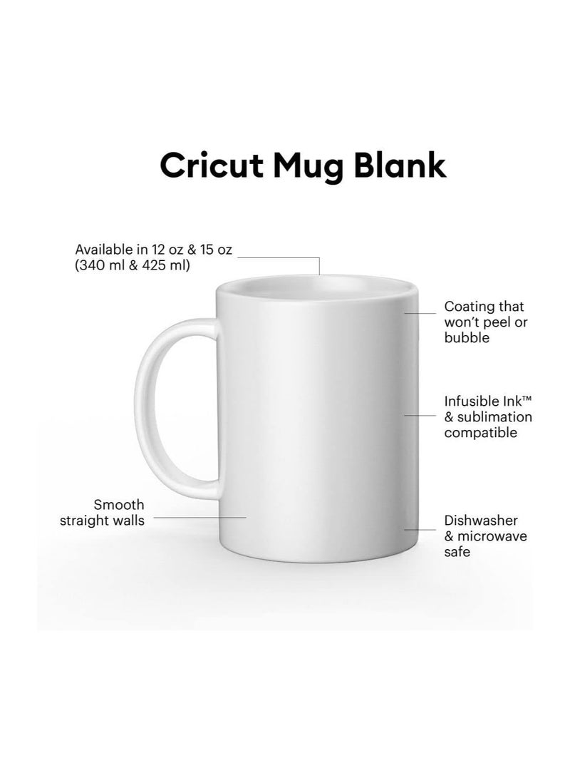 Cricut أوراق نقل حبر كريكت القابلة للانصهار 2 ورقة سبلاش مثالية للاستخدام مع مكبس الأكواب طلاء أزرق 11.4 سم × 30.5 سم (4.5" 12") 2008891 - Image 4