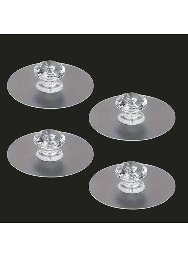 4pcs Plastic Pull Handles With Suction Cup Grip For Cabinets Drawers Sliding Doors - Image 1