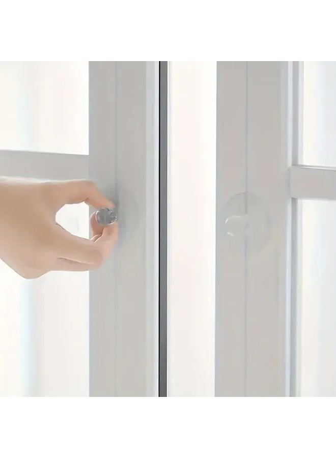 4pcs Plastic Pull Handles With Suction Cup Grip For Cabinets Drawers Sliding Doors - Image 5