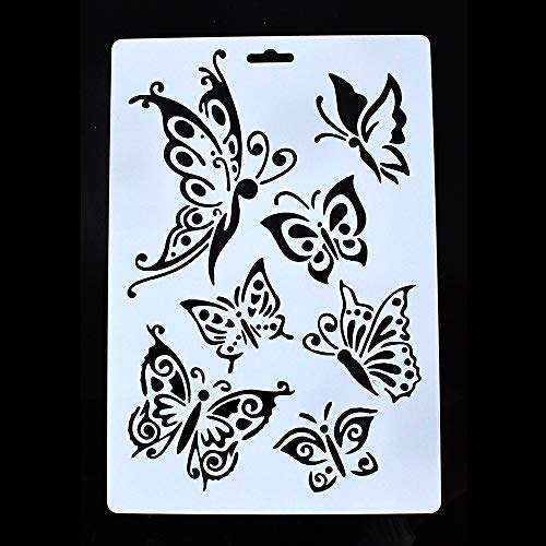 SLGIFT DIY Decorative Stencil Template for Painting On Walls Furniture Crafts (Butterfly) - Image 4