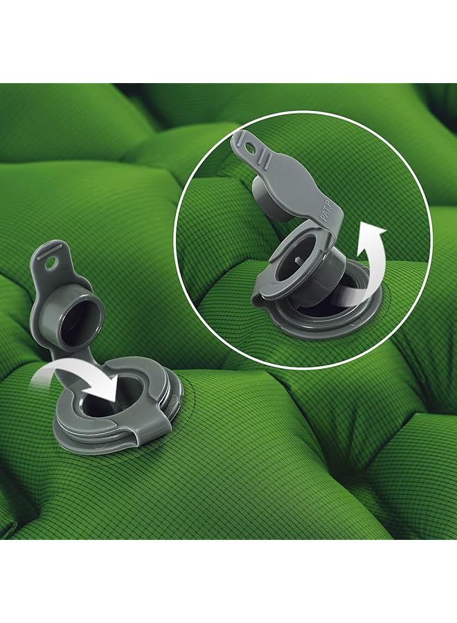 Naturehike Sleeping Mat Lightweight Single Sleeping Mats 6.5 cm Thick Inflatable Air Cushion Outdoor Compact Moisture Resistant for Hiking Backpacking Camping Army Green - Image 4