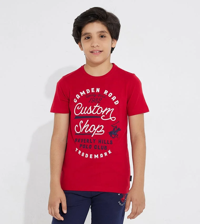 Typography Printed Pure Cotton T-shirt