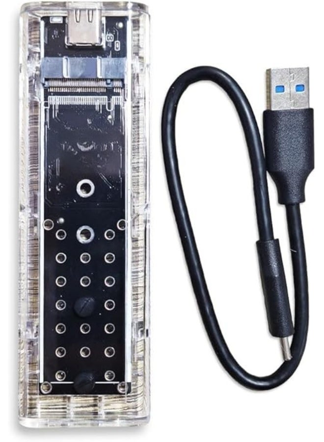 M.2 SSD to USB 3.1 Enclosure – High Speed NVMe External Case 10Gbps – Supports 4 Sizes of M.2 SSD - Image 3