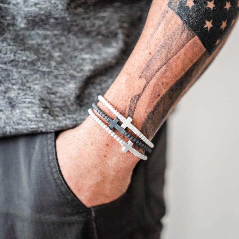 Ryan & Rose Jesus Bracelets - Cross Silicone Bracelet (Alloy, Small) - Image 4
