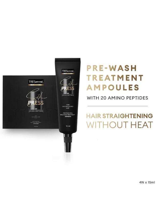 TRESemmé TRESemme Silk Press Pre-Wash Treatment Ampoules 4 x 15ml - Image 2