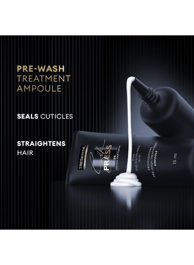 TRESemmé TRESemme Silk Press Pre-Wash Treatment Ampoules 4 x 15ml - Image 3