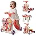 HYES Upgraded 5 in 1 Baby Walker and Activity Center for Baby Girl Learning to Walk Sit to Stand Early Learning Push Toys for Infant 12 Months Walking Toys Gift for Toddler Girls Red - Image 3