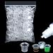 RAQEHO 200 Plastic Tattoo Ink Caps Mix Size Ink Caps for Tattooing NonSpill Tintas Para Tatuajes Accessories Durable Lightweight Art Supplies Tattoo Supplies Cups for Precise Tattooing Small Medium - Image 2