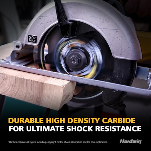 Hardwin 6-1/2 Inch Framing Circular Saw Blade-3Pack, 24T ATB Carbide Teeth, Lightweight for Cordless Saws. Super Thin Kerf for Cutting Wood, Plywood, MDF, OSB, Hardwood, Softwood & More. - Image 5
