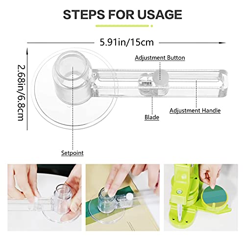 folconroad Button Maker Machine 58mm Pin Installation-Free DIY Pin Badge Button Maker Press Machine Punch Press with Free 100pcs Parts Pictures Circle Cutter - Image 4