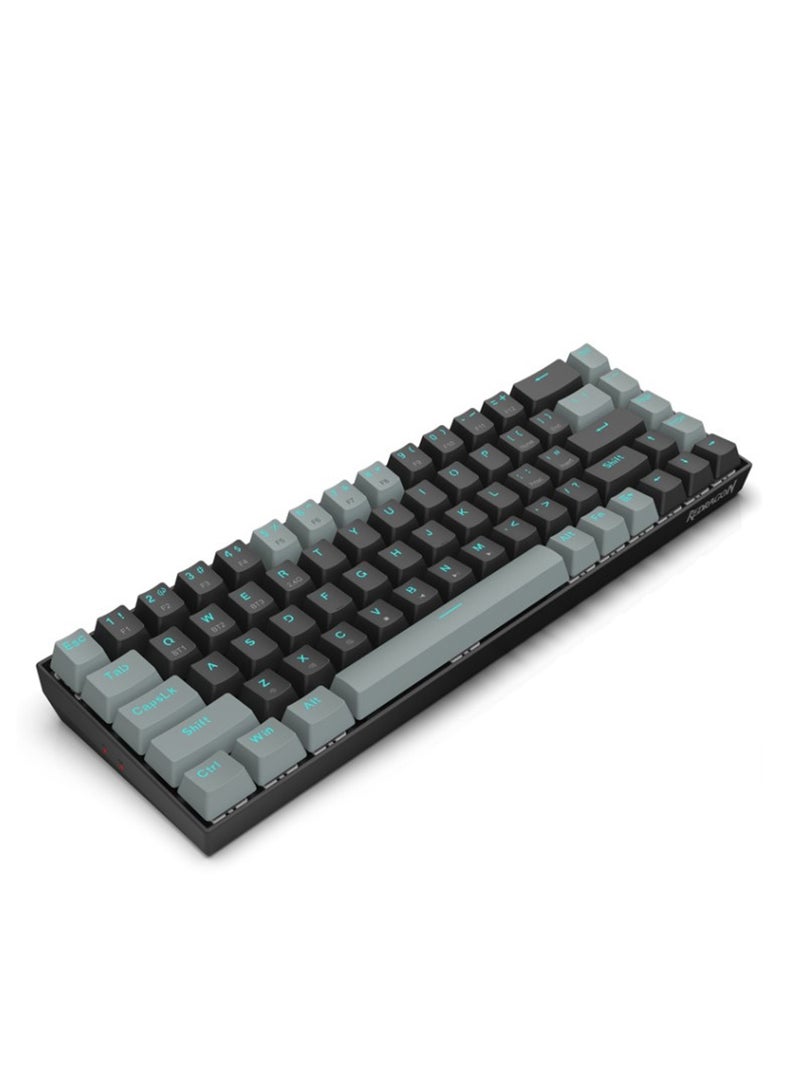 ريدراجون K662 Gwern Wireless Dual Mode Mechanical Keyboard wireless portable 60% mechanical keyboard with red switches , Work with 2 x AAA batteries, easy for replacement - Image 2
