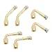 YIENAKFUN Metal Valve Stem Extenders 45 Degree 90 Degree 135 Degree Universal Valve Stem Extensions for Dual Wheels Passenger Cars RV Stroller Bicycles Motorcycles and Trailers 6 PCS Gold - Image 2