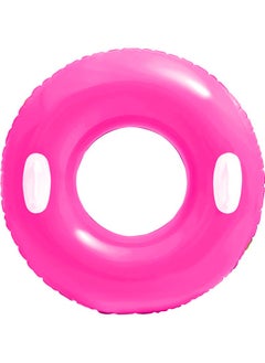 INTEX 59258NP-Inflatable Swim Tube with Two Handles 76cm/30", Pink  - Image 1