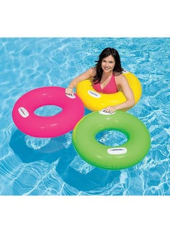 INTEX 59258NP-Inflatable Swim Tube with Two Handles 76cm/30", Pink  - Image 4