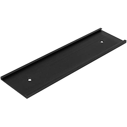 ExcelMark 2"x 8"Aluminum Wall Mounted Name Plate Holder - Office Business Door Sign Holder - Wall or Door - Black - Image 3