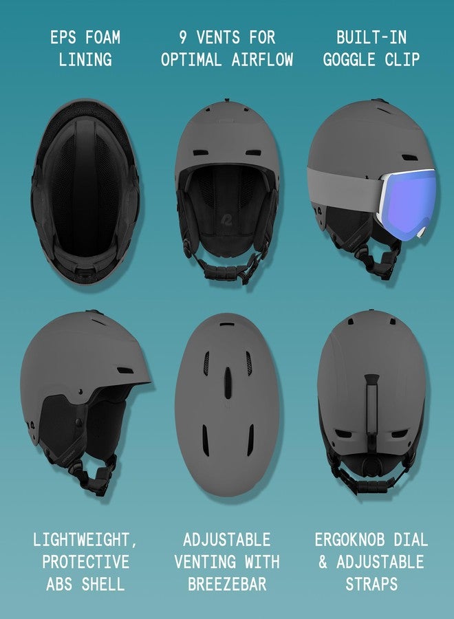 Retrospec Zephyr Ski Helmet - Snowboard Helmet for Adults & Youth- Adjustable Fit Snow Helmet with Protective Shell, and Breathable Vents for Men, Women, Boys and Girls - Image 3