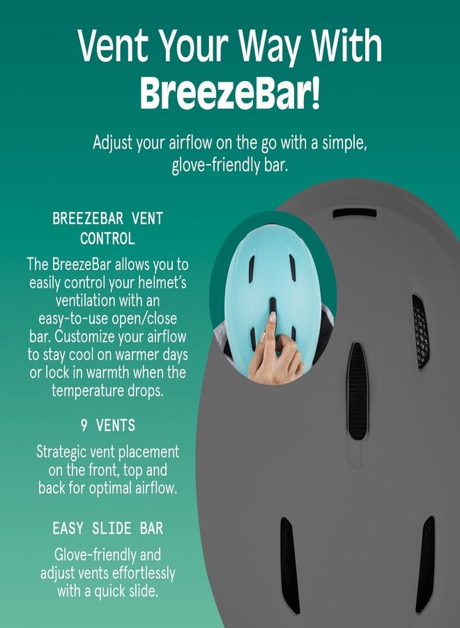 Retrospec Zephyr Ski Helmet - Snowboard Helmet for Adults & Youth- Adjustable Fit Snow Helmet with Protective Shell, and Breathable Vents for Men, Women, Boys and Girls - Image 5