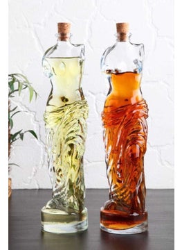 Rennway Venus Oil Pot - Vinegar Sauce Bowl with Woman Figure 700 ml Set of 2  - Image 1