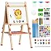 Weudear Easel for KidsToddler Dry Erase Board Including 100 Accessories Kid Easels Double Sided Magnetic White Board Chalk Board Paper Roll Height Adjustable Stand Art Easel for Toddler 34 48 - Image 3