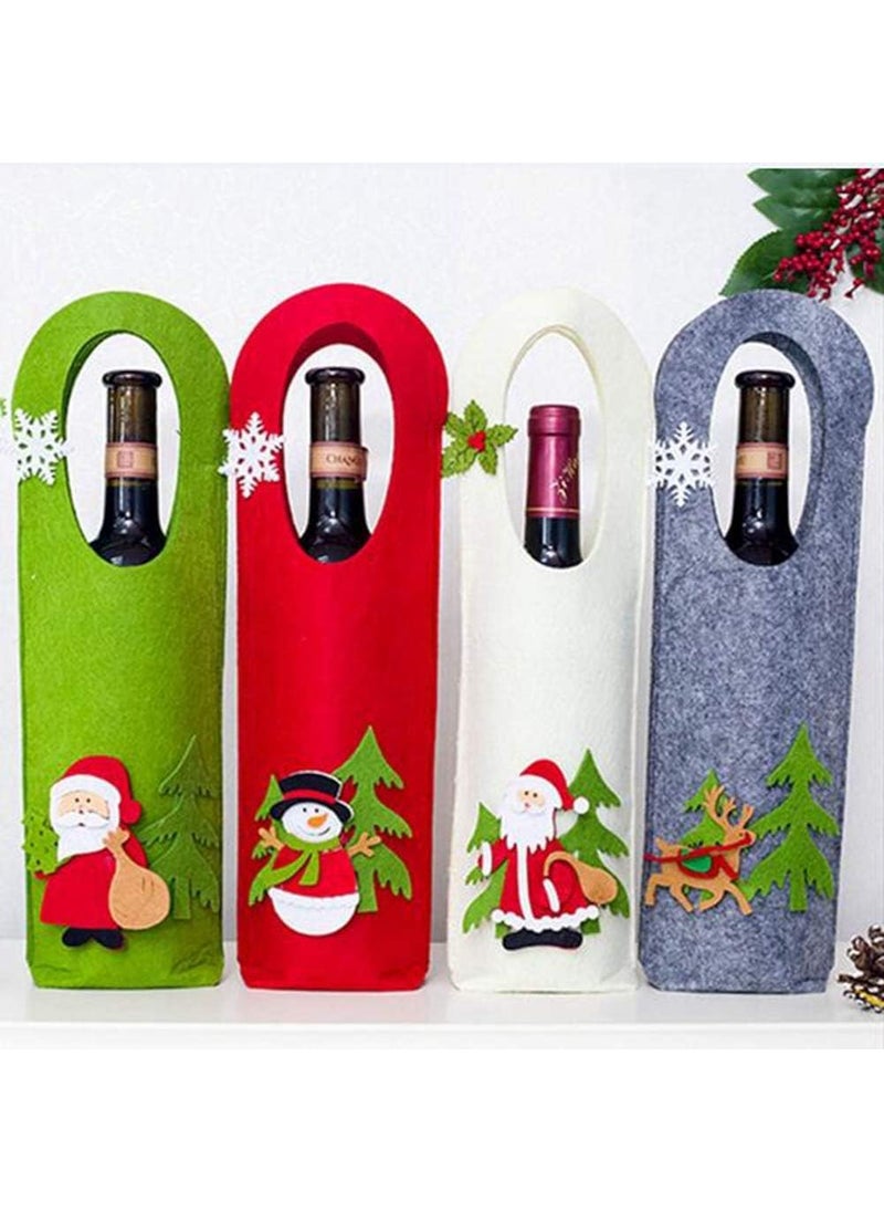 Forty Wings Forty Wings 1 Pcs Felt Beautiful Wine Bottle Cover for Christmas Xmas Gift and Decoration Items  - Image 2
