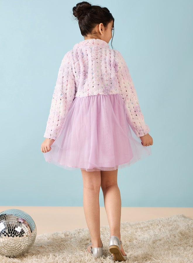 Stylo Bug Tulle Overlay Dress - Image 4
