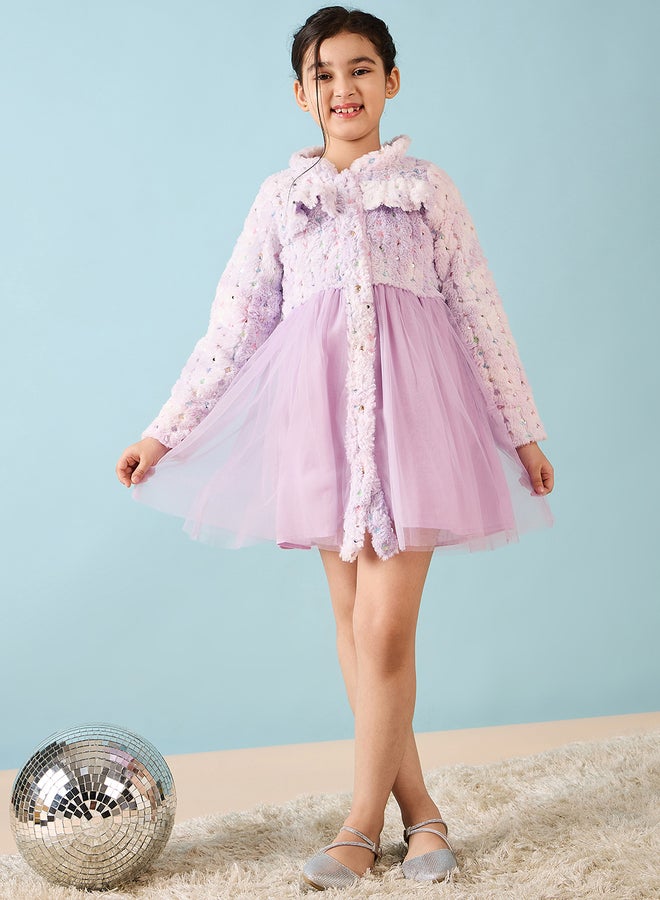 Stylo Bug Tulle Overlay Dress - Image 1