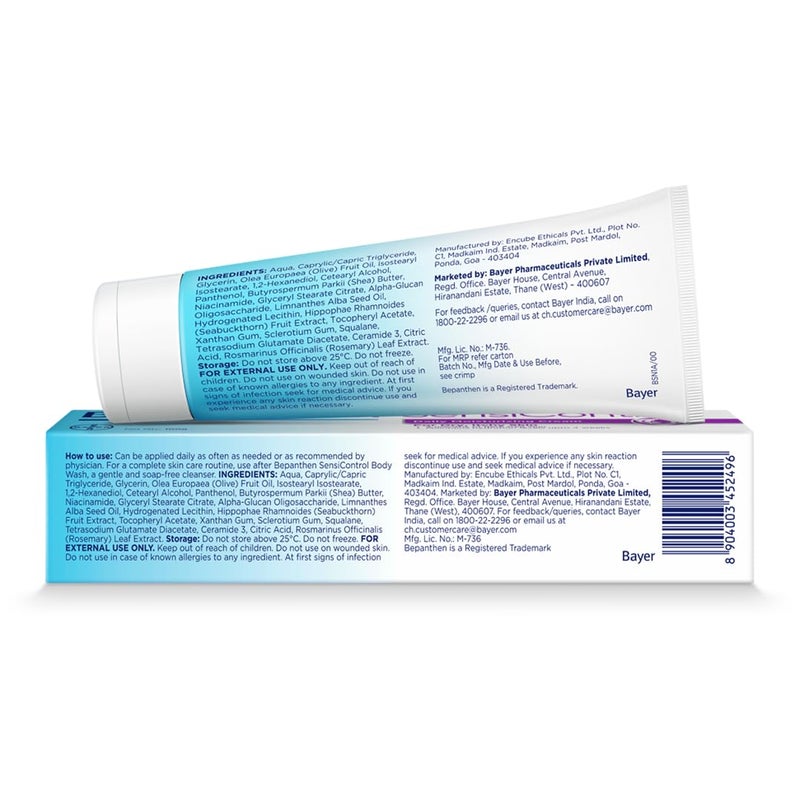 Bepanthen Sensi Control Daily Moisturizing Cream Worlds No1 Skincare Brand For Dry  Sensitive Skin 100 gm - Image 2