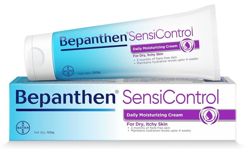 Bepanthen Sensi Control Daily Moisturizing Cream Worlds No1 Skincare Brand For Dry  Sensitive Skin 100 gm - Image 1