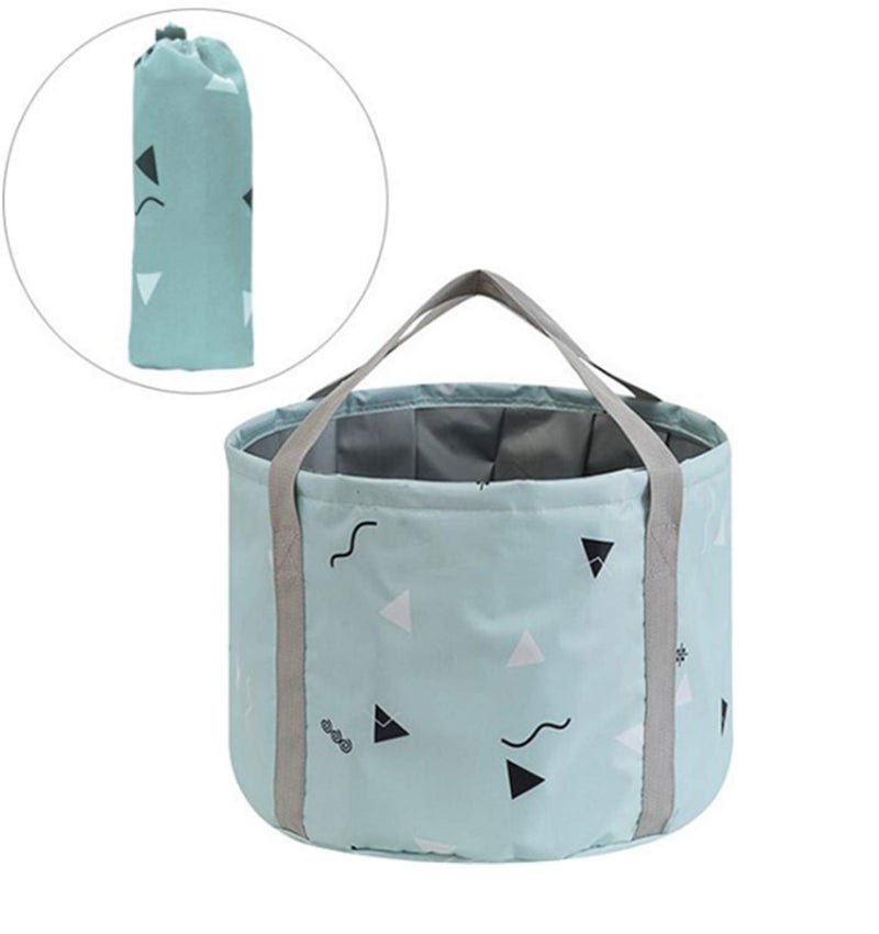 24L Large Collapsible Foot Bath Tub for Travel Camping Portable Foot Soak Spa Basin Foldable Water Bucket for Soaking Feet Green