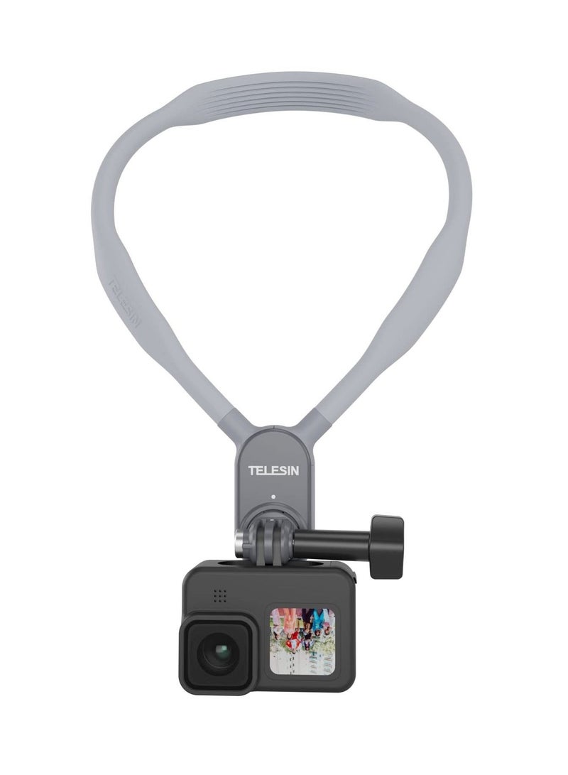 TELESIN Magnetic Neck Hanging Camera Holder for GoPro Insta360 DJI Action Sports Camera Vlog Neck Lanyard Body Strap Mount for Action Camera(Standard) - Image 1