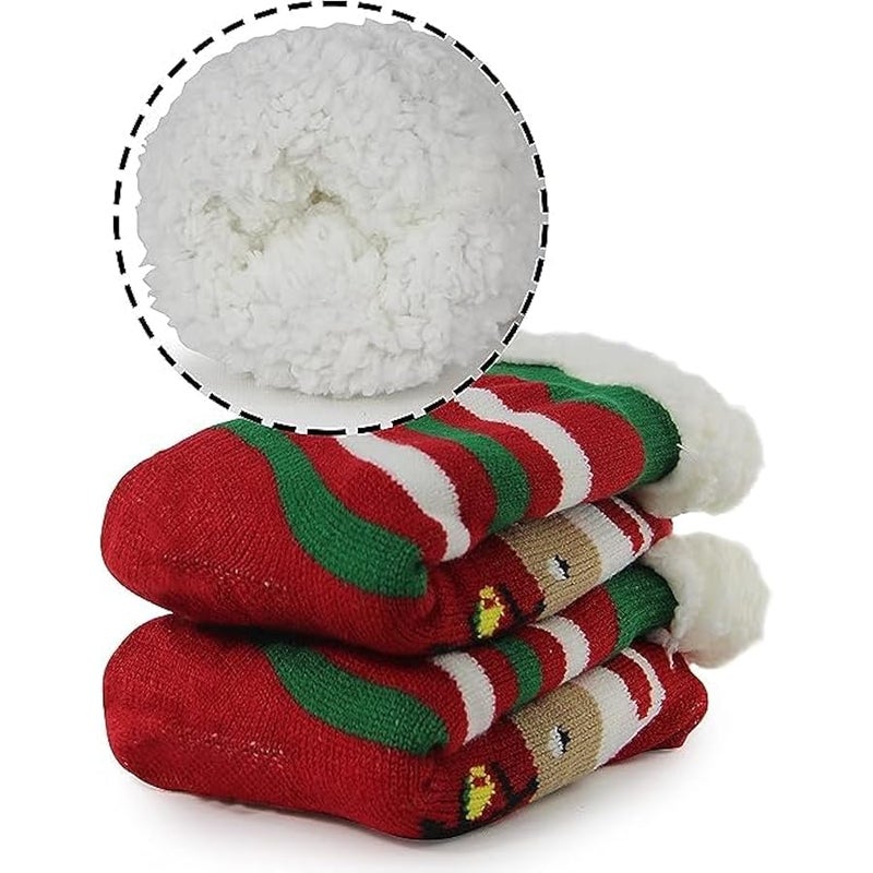 Loquat socks, women's  socks, warm socks,  socks, cuddly socks, women's  socks,  cartoon socks, winter socks for men and women - Image 2