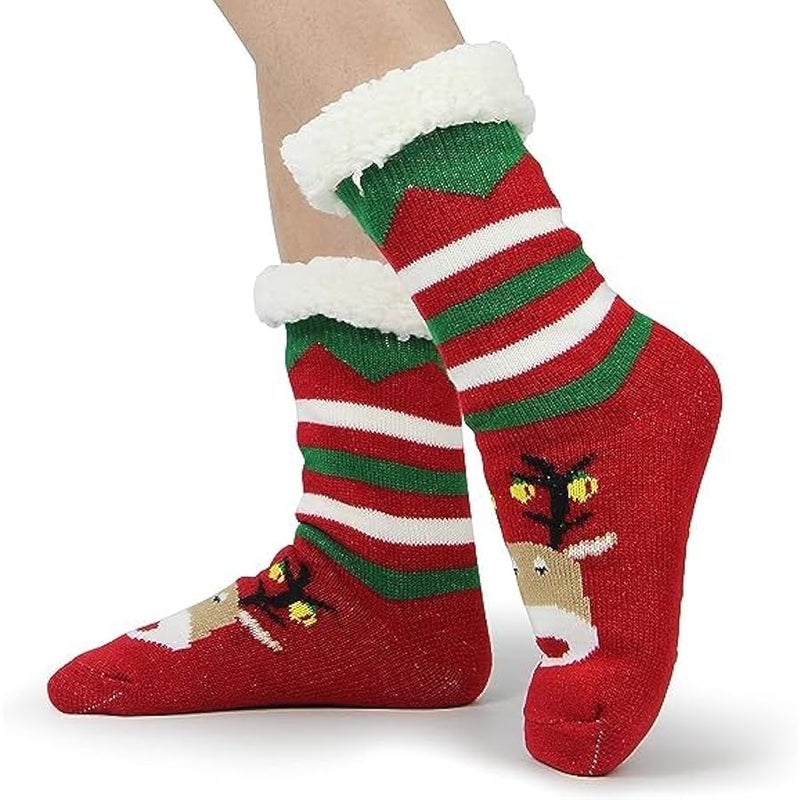 Loquat socks, women's  socks, warm socks,  socks, cuddly socks, women's  socks,  cartoon socks, winter socks for men and women - Image 4