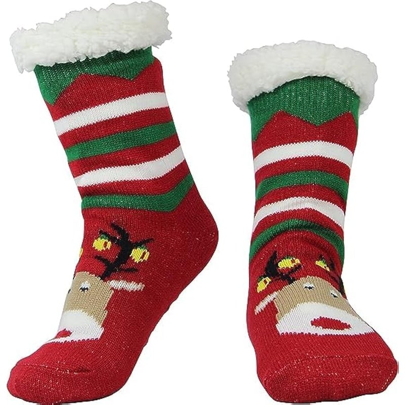 Loquat socks, women's  socks, warm socks,  socks, cuddly socks, women's  socks,  cartoon socks, winter socks for men and women - Image 1