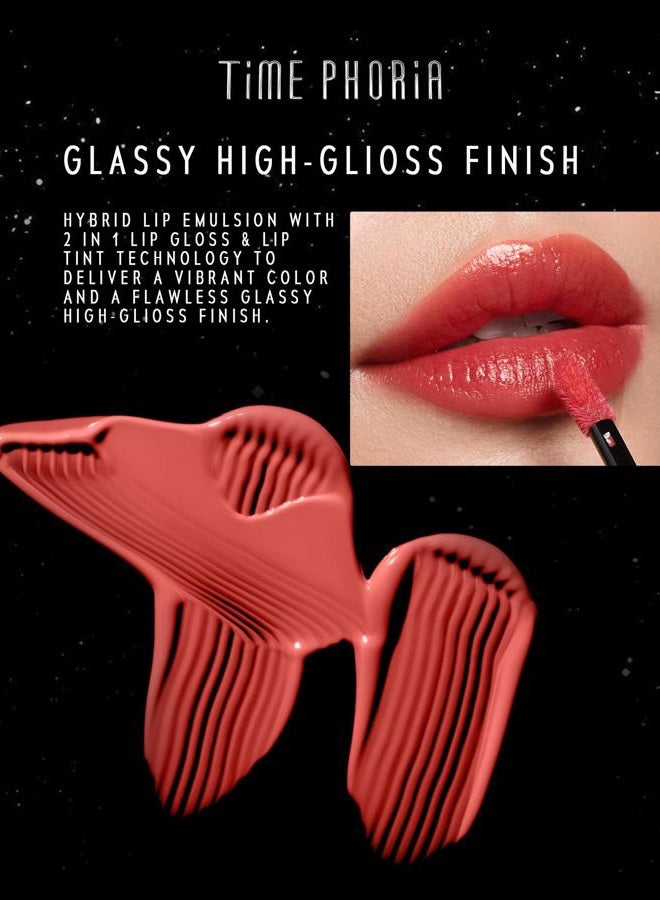 TIMEPHORIA STELLAR DUST LIP STAIN-Long Lasting, Waterproof and Transferproof Lip Tint, Glossy Finish Lip Gloss, Lightweight Lipstick, High Coverage, Vivid Color (06 NEROSE) - Image 5