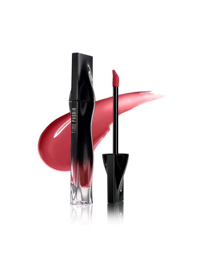 TIMEPHORIA STELLAR DUST LIP STAIN-Long Lasting, Waterproof and Transferproof Lip Tint, Glossy Finish Lip Gloss, Lightweight Lipstick, High Coverage, Vivid Color (06 NEROSE) - Image 1