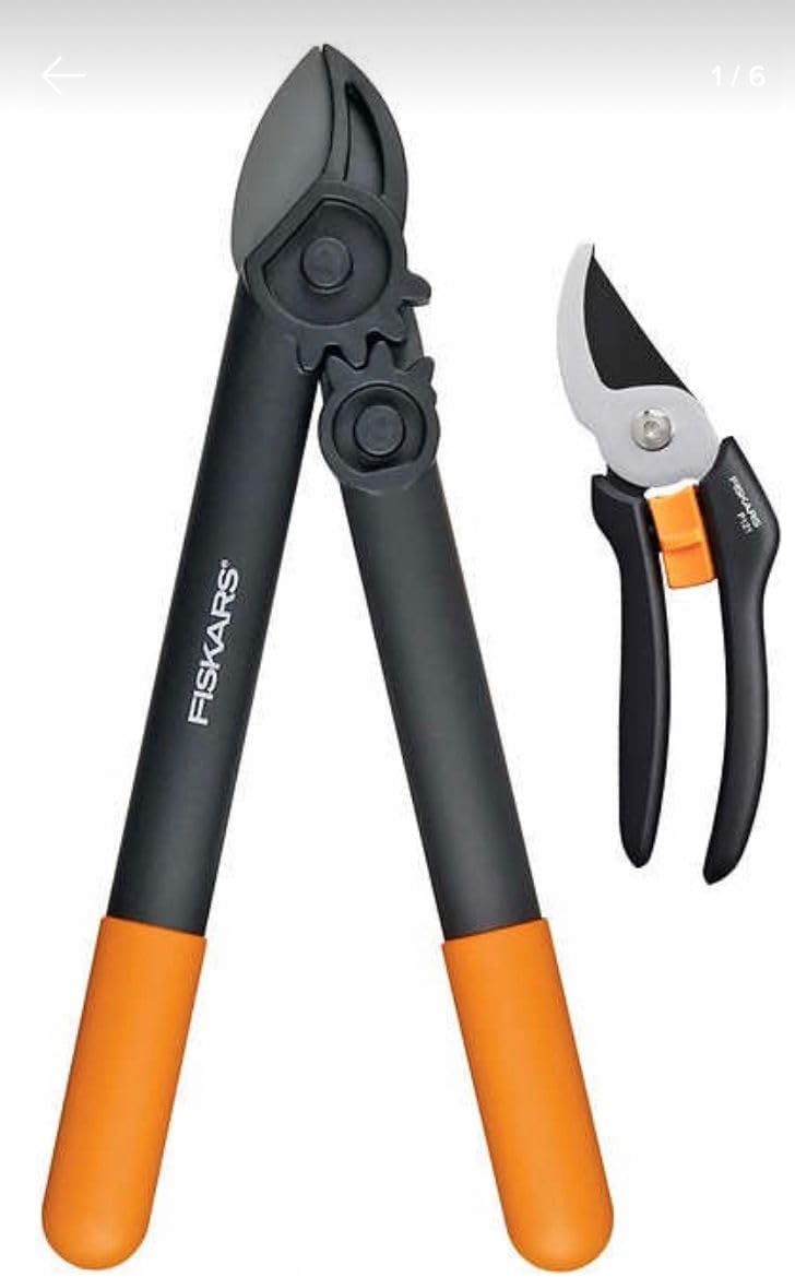 FISKARS 2 Piece Garden Shears and Pruner Set - Image 1