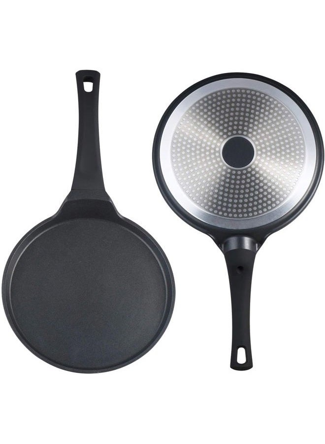 S·KITCHN Crepe Pan Nonstick Die-cast Aluminum Non-stick Induction Compatible Flat Tava Griddle, 10 Inches by - Image 4