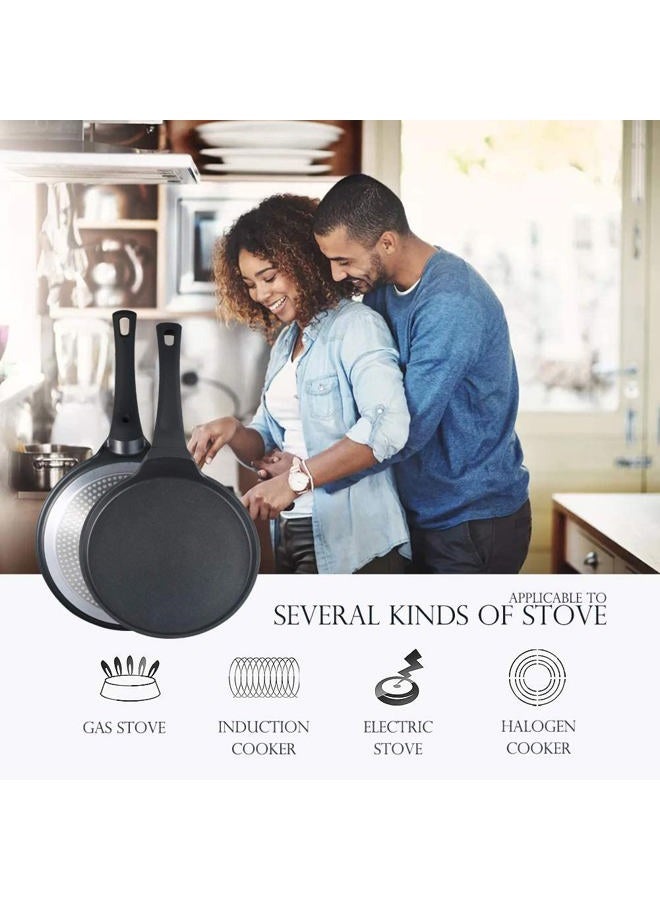 S·KITCHN Crepe Pan Nonstick Die-cast Aluminum Non-stick Induction Compatible Flat Tava Griddle, 10 Inches by - Image 5