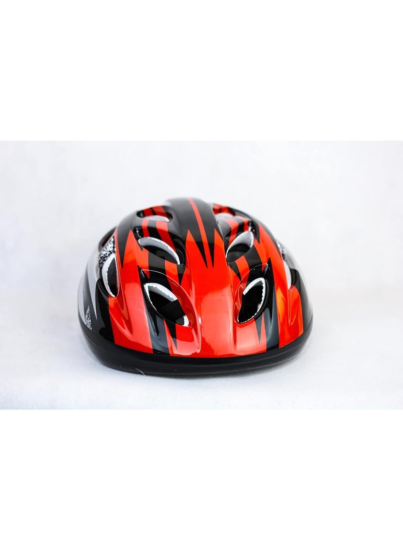 All Sports Helmet - Red and black and silver