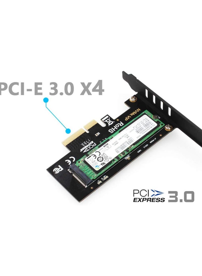 JEYI SK4 M.2 NVMe SSD NGFF to PCIE X4 Adapter M Key Interface Card Suppor PCI Express 3.0 x4 2230-2280 Size m.2 Full Speed, M.2 NVME SSD to PCIe 4.0 x4 Adapter with Aluminum Heatsink Solution Supports 2280, 2260, 2242, 2230 Solid State Drives - Image 4