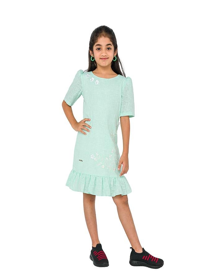 babyqlo Floral Ruffle Dress - Image 1