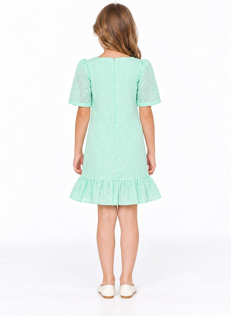 babyqlo Floral Ruffle Dress - Image 2
