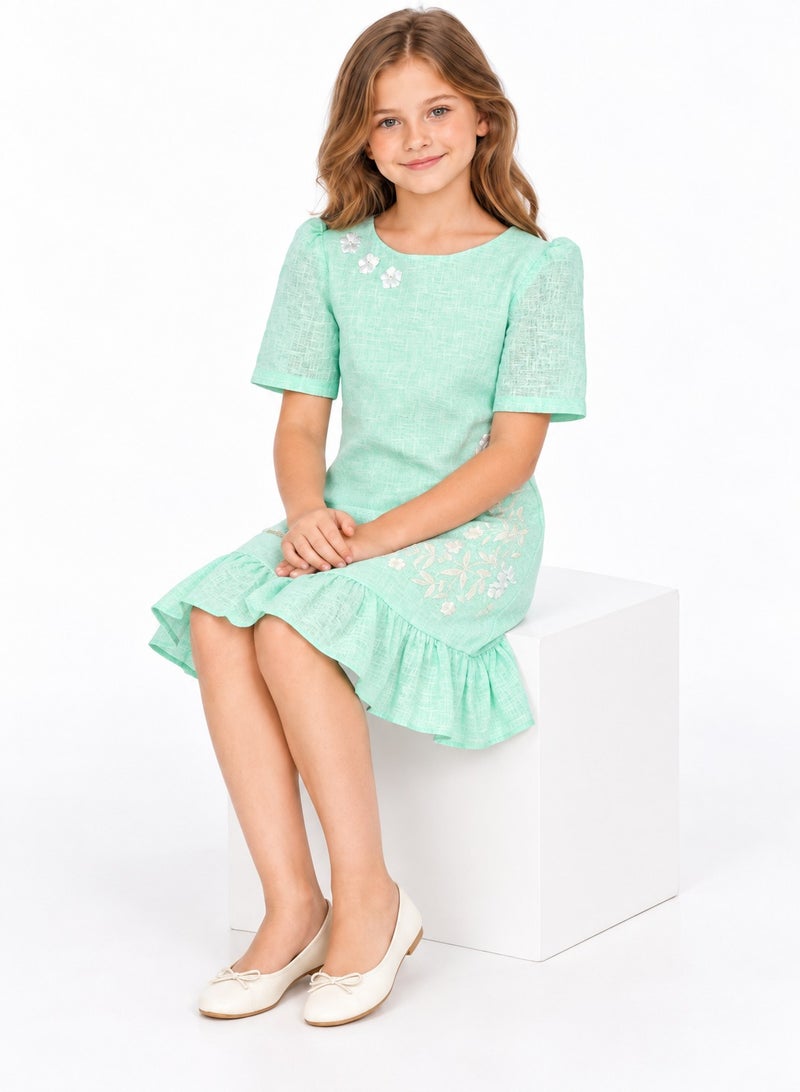babyqlo Floral Ruffle Dress - Image 4