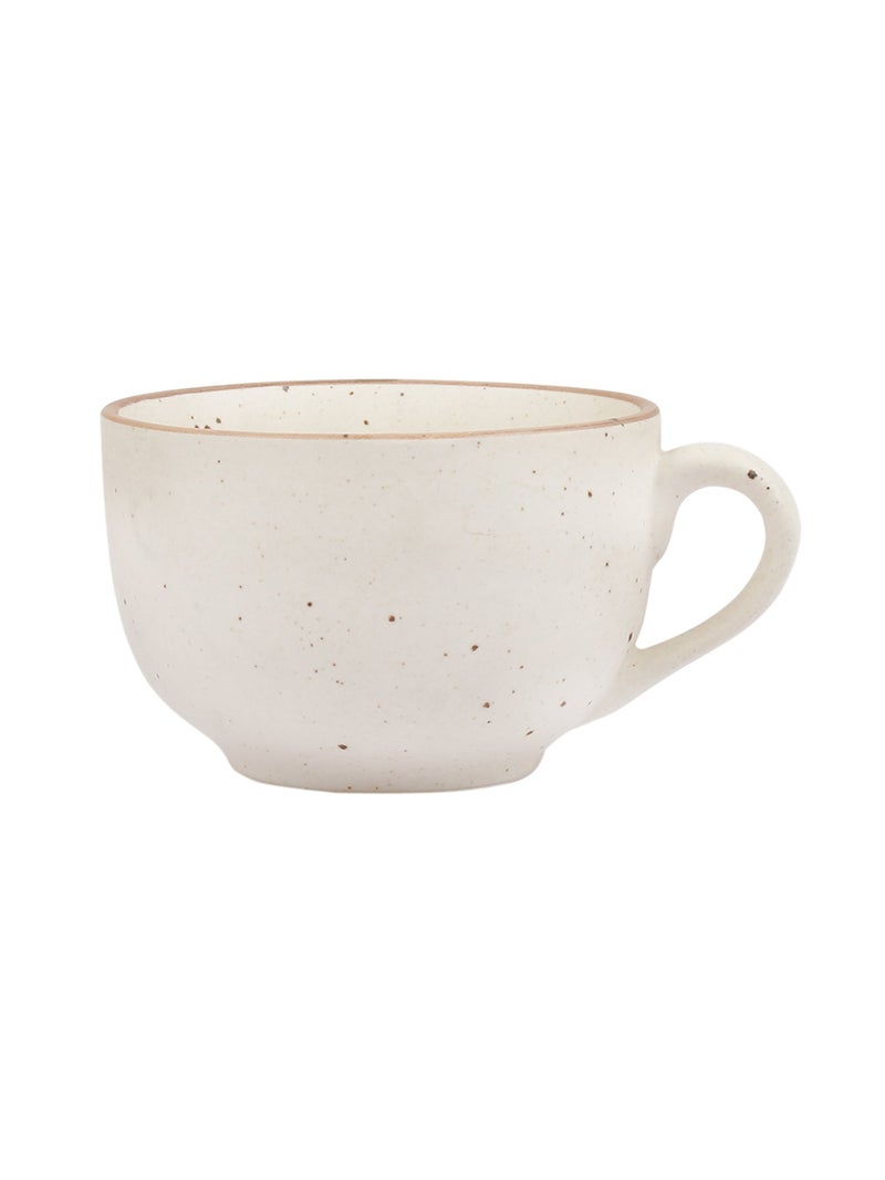 miah decor Stoneware Handcrafted Matte Finish Jumbo Soup Bowl. 100% Food Safe, Microwave Safe, Dishwasher Safe. Matte Finish Ceramic Soup Bowl - Cream Color, 6"X5"X3.2", 600 ml (MD-214) - Image 2