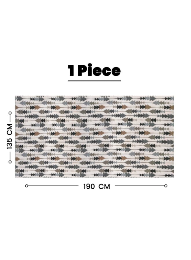  انتكس بيت الستائر مفرش طاولة مستطيل أنيق صوفيا من إنتكس هوم - قماش مخملي فاخر من الكتان، مقاس 130 × 190 سم - Image 4